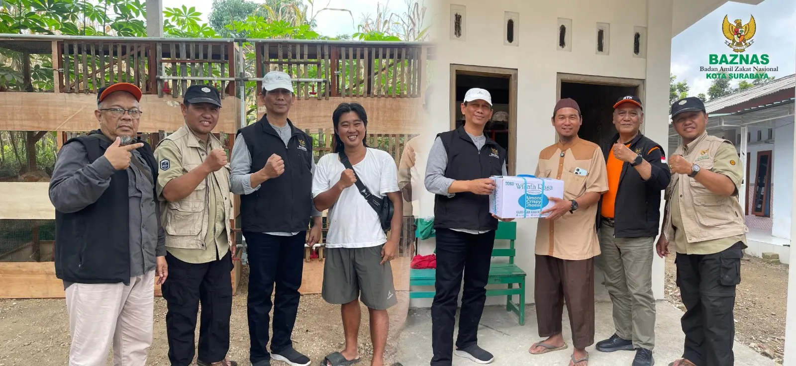 Kunjungan BAZNAS Surabaya ke sentra peternakan ayam di Magetan